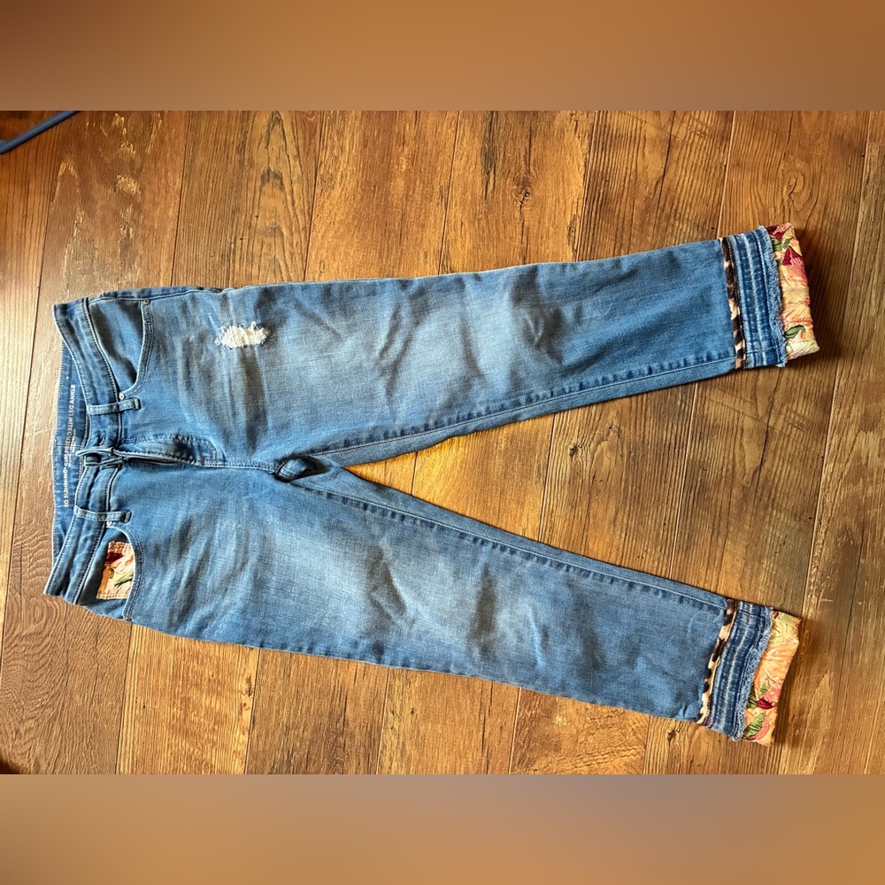 Chicos Blue Girlfriend Slim Ankle Jeans